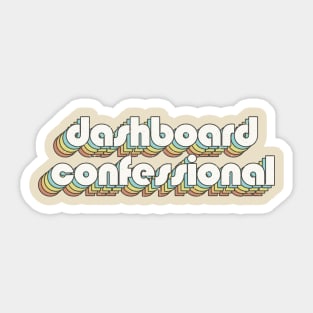 vintage color dashboard confessional Sticker